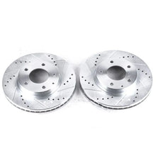 Load image into Gallery viewer, PowerStop Front Evolution Drilled &amp; Slotted Rotors - Pair fits 1995-2006 Mazda Millenia / MPV - Main Product View
