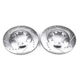 Load image into Gallery viewer, PowerStop Front Evolution Drilled &amp; Slotted Rotors - Pair fits 1998-2004 Nissan Frontier - Main Product View