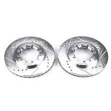 Load image into Gallery viewer, PowerStop Front Evolution Drilled &amp; Slotted Rotors - Pair fits 1998-2004 Nissan Frontier - Main Product View