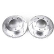 Load image into Gallery viewer, PowerStop Front Evolution Drilled &amp; Slotted Rotors - Main Product View