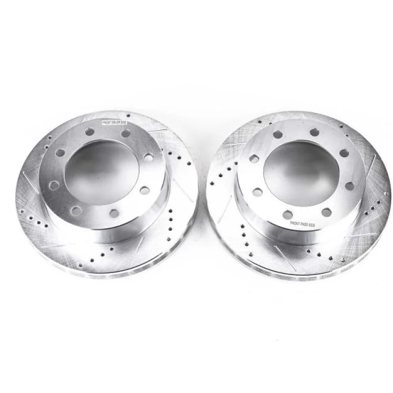 PowerStop Front Evolution Drilled & Slotted Rotors - Main Product View
