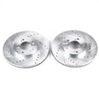 Load image into Gallery viewer, PowerStop Front Evolution Drilled &amp; Slotted Rotors - Pair fits 1999-2004 Acura RL Premium - Main Product View
