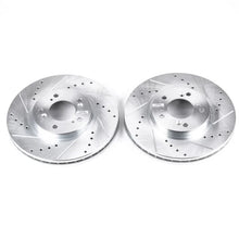 Load image into Gallery viewer, PowerStop Front Evolution Drilled &amp; Slotted Rotors - Pair fits 1999-2004 Acura RL Premium - Main Product View