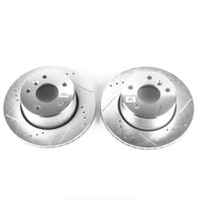 Load image into Gallery viewer, PowerStop Front Evolution Drilled &amp; Slotted Rotors - Pair fits 1999-2004 Land Rover Discovery - Main Product View