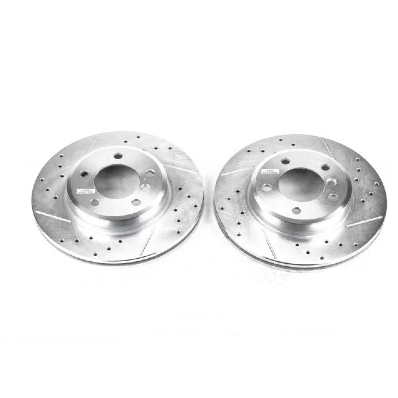 PowerStop Front Evolution Drilled & Slotted Rotors - Main Product View