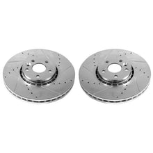 Load image into Gallery viewer, PowerStop Front Evolution Drilled &amp; Slotted Rotors - Pair fits 2000 Volvo V70 / 2010-2015 Volvo XC60 - Main Product View