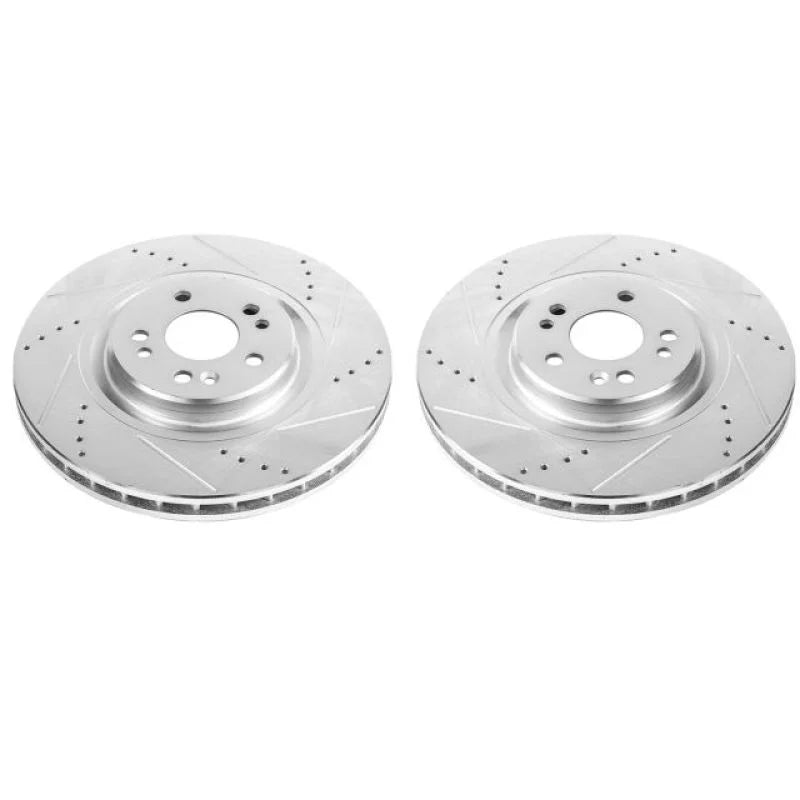 PowerStop Front Evolution Drilled & Slotted Rotors - Main Product View
