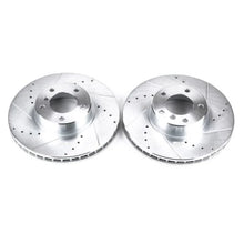 Load image into Gallery viewer, PowerStop Front Evolution Drilled &amp; Slotted Rotors - Pair fits 2001-2003 BMW 530I / 2000-2003 BMW 540I - Main Product View