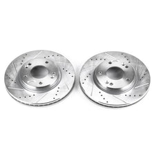 Load image into Gallery viewer, PowerStop Front Evolution Drilled &amp; Slotted Rotors - Pair fits 2001-2005 Hyundai Santa Fe - Main Product View
