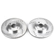 Load image into Gallery viewer, PowerStop Front Evolution Drilled &amp; Slotted Rotors - Pair fits 2001-2005 Mazda Miata - Main Product View