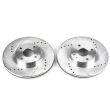 Load image into Gallery viewer, PowerStop Front Evolution Drilled &amp; Slotted Rotors - Pair fits 2001-2005 Mazda Miata - Main Product View