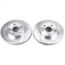 Load image into Gallery viewer, PowerStop Front Evolution Drilled &amp; Slotted Rotors - Pair fits 2001-2005 Toyota RAV4 / 2005 Toyota RAV4 L - Main Product View