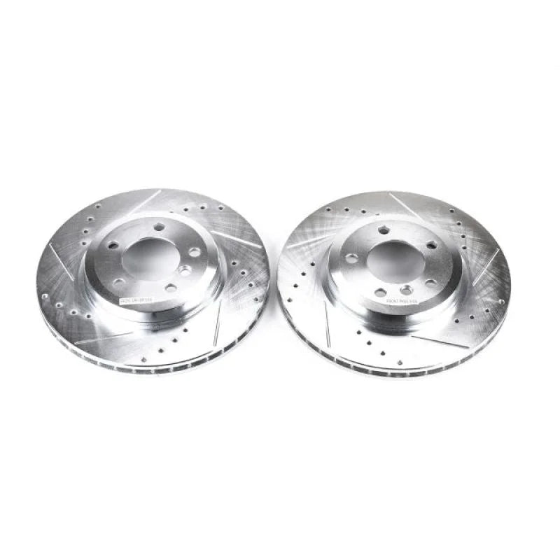 PowerStop Front Evolution Drilled & Slotted Rotors - Main Product View