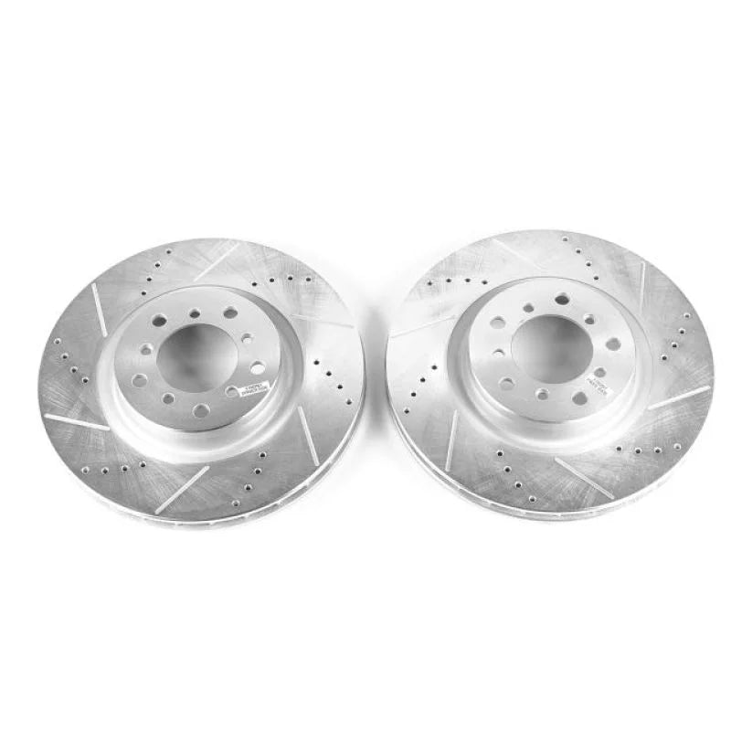 PowerStop Front Evolution Drilled & Slotted Rotors - Pair fits 2001-2006 BMW M3 - Main Product View