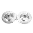 Load image into Gallery viewer, PowerStop Front Evolution Drilled &amp; Slotted Rotors - Pair fits 2001-2006 Hyundai Santa Fe - Main Product View