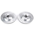 Load image into Gallery viewer, PowerStop Front Evolution Drilled &amp; Slotted Rotors - Pair fits 2001-2006 Lexus LS430 - Main Product View