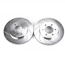Load image into Gallery viewer, PowerStop Front Evolution Drilled &amp; Slotted Rotors - Main Product View