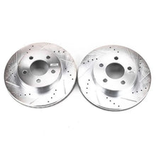 Load image into Gallery viewer, PowerStop Front Evolution Drilled &amp; Slotted Rotors - Pair fits 2002-2007 Jeep Liberty - Main Product View