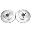 Load image into Gallery viewer, PowerStop Front Evolution Drilled &amp; Slotted Rotors - Pair fits 2003 Dodge DURANGO R/T - Main Product View