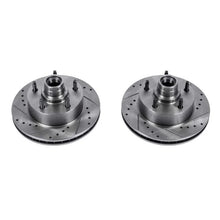 Load image into Gallery viewer, PowerStop Front Evolution Drilled &amp; Slotted Rotors - Main Product View