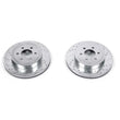 Load image into Gallery viewer, PowerStop Front Evolution Drilled &amp; Slotted Rotors - Pair fits 2003-2004 Dodge Dakota - Main Product View