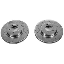 Load image into Gallery viewer, PowerStop Front Evolution Drilled &amp; Slotted Rotors - Pair fits 2003-2005 Lincoln Aviator - Main Product View
