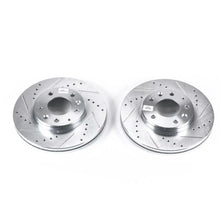 Load image into Gallery viewer, PowerStop Front Evolution Drilled &amp; Slotted Rotors - Pair fits 2003-2005 Mazda 6 I - Main Product View