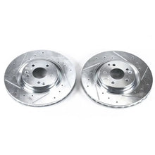 Load image into Gallery viewer, PowerStop Front Evolution Drilled &amp; Slotted Rotors - Main Product View