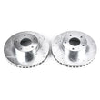 Load image into Gallery viewer, PowerStop Front Evolution Drilled &amp; Slotted Rotors - Pair fits 2004 Pontiac GTO - Main Product View