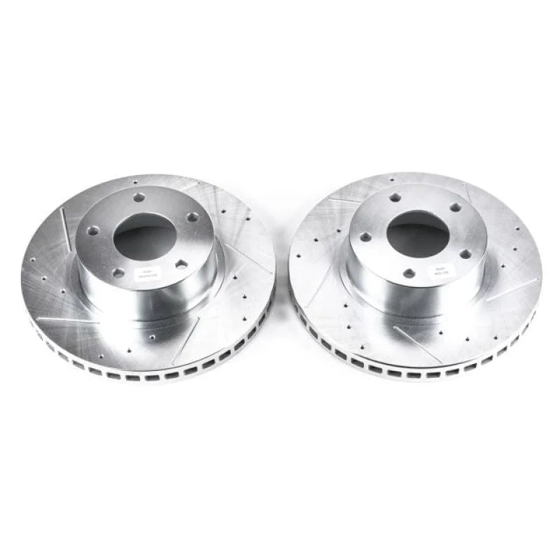PowerStop Front Evolution Drilled & Slotted Rotors - Pair fits 2004 Pontiac GTO - Main Product View