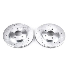 Load image into Gallery viewer, PowerStop Front Evolution Drilled &amp; Slotted Rotors - Main Product View