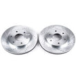 Load image into Gallery viewer, PowerStop Front Evolution Drilled &amp; Slotted Rotors - Main Product View
