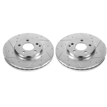 Load image into Gallery viewer, PowerStop Front Evolution Drilled &amp; Slotted Rotors - Main Product View