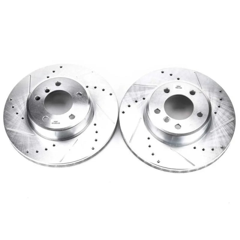 PowerStop Front Evolution Drilled & Slotted Rotors - Main Product View
