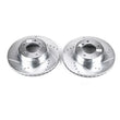 Load image into Gallery viewer, PowerStop Front Evolution Drilled &amp; Slotted Rotors - Pair fits 2004-2007 BMW 525I - Main Product View