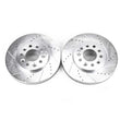 Load image into Gallery viewer, PowerStop Front Evolution Drilled &amp; Slotted Rotors - Main Product View