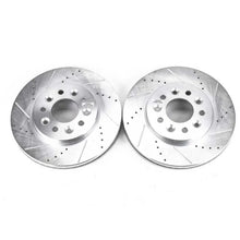 Load image into Gallery viewer, PowerStop Front Evolution Drilled &amp; Slotted Rotors - Main Product View