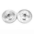 Load image into Gallery viewer, PowerStop Front Evolution Drilled &amp; Slotted Rotors - Pair fits 2004-2008 / 2010-2011 Mitsubishi Endeavor - Main Product View