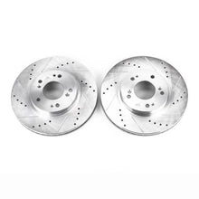 Load image into Gallery viewer, PowerStop Front Evolution Drilled &amp; Slotted Rotors - Pair fits 2004-2008 / 2010-2011 Mitsubishi Endeavor - Main Product View
