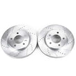 Load image into Gallery viewer, PowerStop Front Evolution Drilled &amp; Slotted Rotors - Pair fits 2004-2008 Chrysler Pacifica - Main Product View