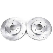 Load image into Gallery viewer, PowerStop Front Evolution Drilled &amp; Slotted Rotors - Pair fits 2004-2008 Chrysler Pacifica - Main Product View