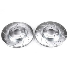 Load image into Gallery viewer, PowerStop Front Evolution Drilled &amp; Slotted Rotors - Pair fits 2004-2008 Mazda Rx-8 - Main Product View