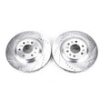Load image into Gallery viewer, PowerStop Front Evolution Drilled &amp; Slotted Rotors - Pair fits 2004-2009 Cadillac SRX - Main Product View