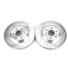Load image into Gallery viewer, PowerStop Front Evolution Drilled &amp; Slotted Rotors - Pair fits 2004-2009 Cadillac SRX - Main Product View