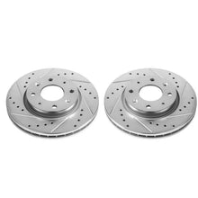 Load image into Gallery viewer, PowerStop Front Evolution Drilled &amp; Slotted Rotors - Pair fits 2004-2009 Kia Spectra / SPECTRA5 - Main Product View