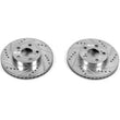 Load image into Gallery viewer, PowerStop Front Evolution Drilled &amp; Slotted Rotors - Main Product View
