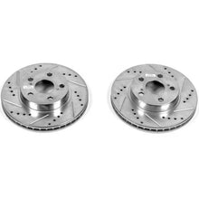 Load image into Gallery viewer, PowerStop Front Evolution Drilled &amp; Slotted Rotors - Main Product View