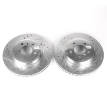 Load image into Gallery viewer, PowerStop Front Evolution Drilled &amp; Slotted Rotors - Pair fits 2004-2010 BMW X3 - Main Product View