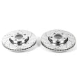 Load image into Gallery viewer, PowerStop Front Evolution Drilled &amp; Slotted Rotors - Pair fits 2005 Audi A4 - Main Product View