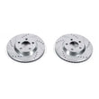 Load image into Gallery viewer, PowerStop Front Evolution Drilled &amp; Slotted Rotors - Main Product View